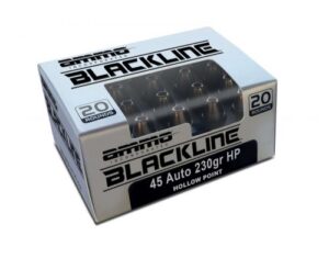 AMMO INC BLACKLINE AMO 45 AUTO 230GR Hollow Point 20RD